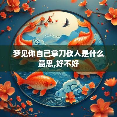 梦见你自己拿刀砍人是什么意思,好不好