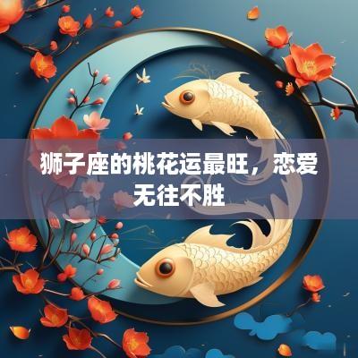 狮子座的桃花运最旺，恋爱无往不胜