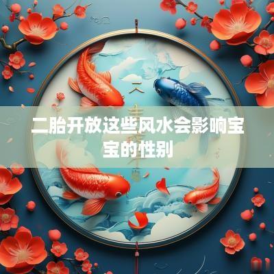 二胎开放这些风水会影响宝宝的性别