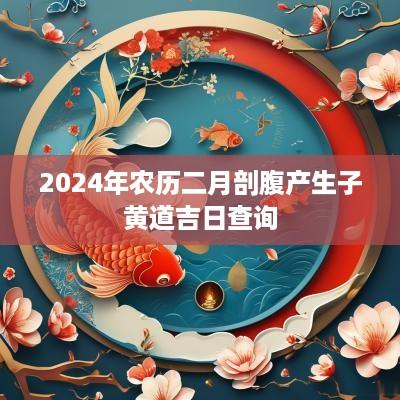 2025年农历二月剖腹产生子黄道吉日查询