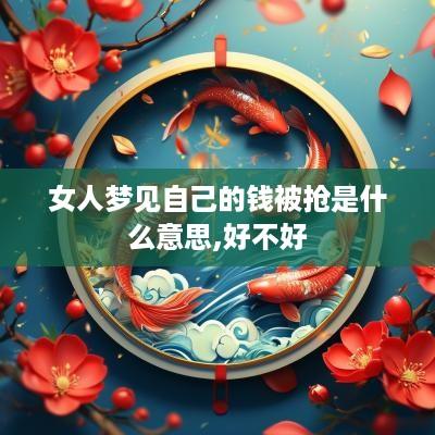女人梦见自己的钱被抢是什么意思,好不好