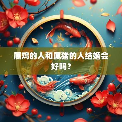 属鸡的人和属猪的人结婚会好吗？