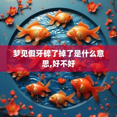 梦见假牙碎了掉了是什么意思,好不好