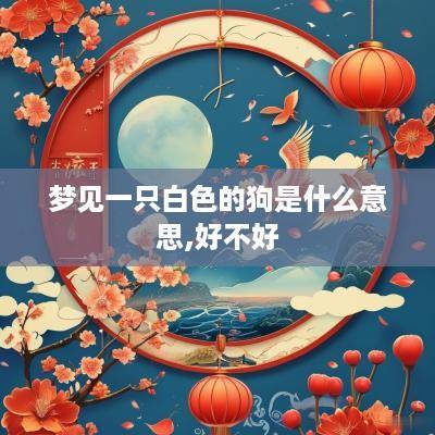 梦见一只白色的狗是什么意思,好不好