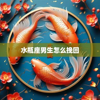 水瓶座男生怎么挽回
