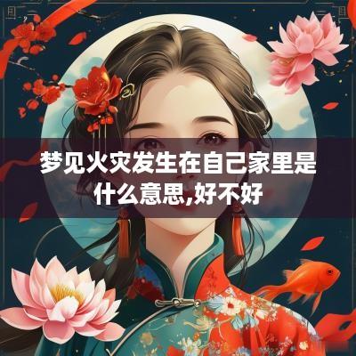 梦见火灾发生在自己家里是什么意思,好不好