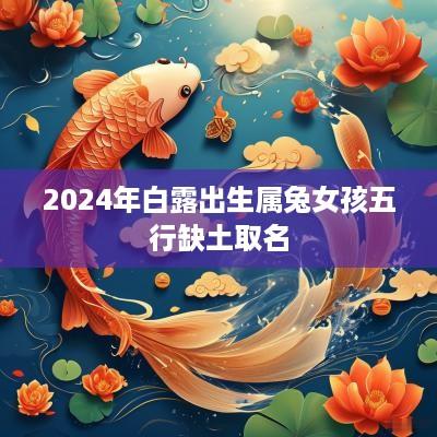 2025年白露出生属兔女孩五行缺土取名