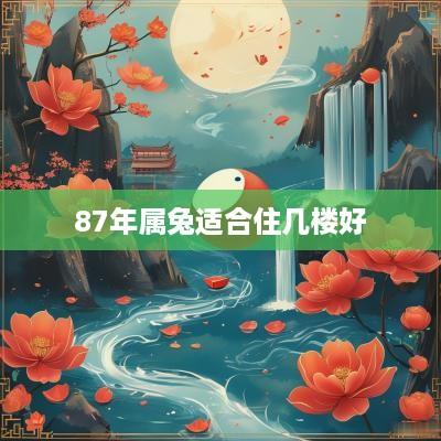 87年属兔适合住几楼好