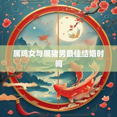 属鸡女与属猪男最佳结婚时间