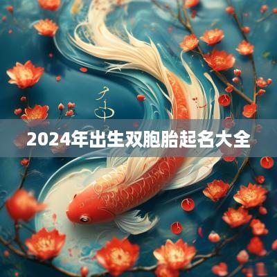 2025年出生双胞胎起名大全