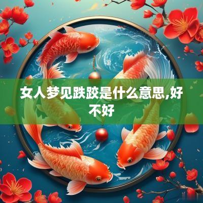 女人梦见跌跤是什么意思,好不好