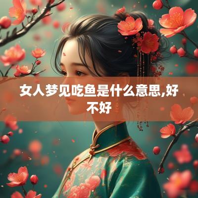 女人梦见吃鱼是什么意思,好不好