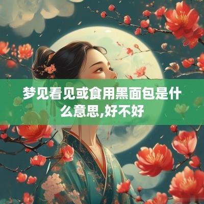 梦见看见或食用黑面包是什么意思,好不好