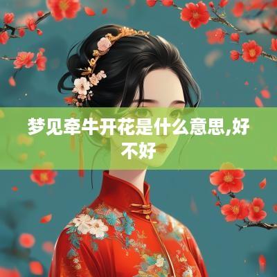 梦见牵牛开花是什么意思,好不好