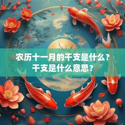 农历十一月的干支是什么？干支是什么意思？
