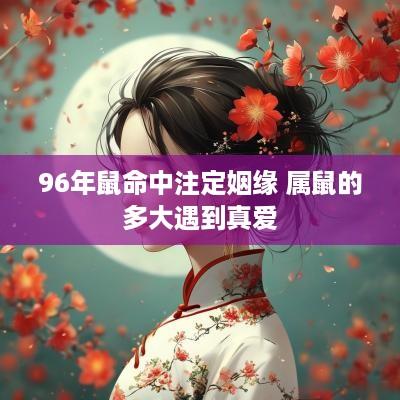96年鼠命中注定姻缘 属鼠的多大遇到真爱