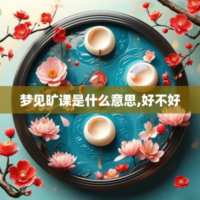 梦见旷课是什么意思,好不好