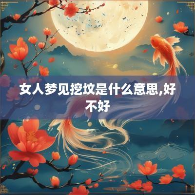 女人梦见挖坟是什么意思,好不好