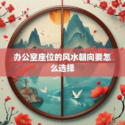 办公室座位的风水朝向要怎么选择