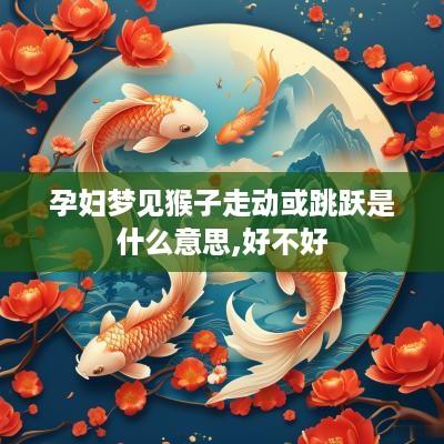 孕妇梦见猴子走动或跳跃是什么意思,好不好