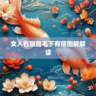 女人右眼眉毛下有痣图解解读