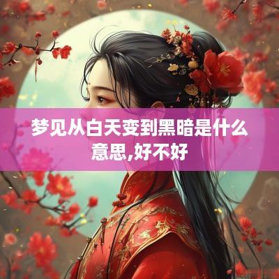 梦见从白天变到黑暗是什么意思,好不好