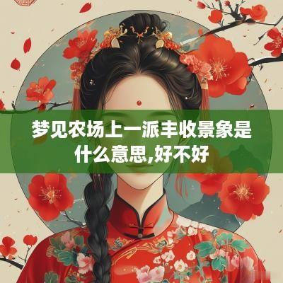 梦见农场上一派丰收景象是什么意思,好不好