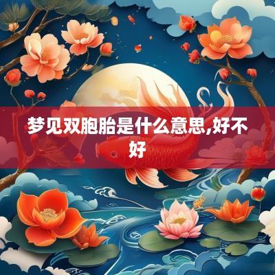 梦见双胞胎是什么意思,好不好