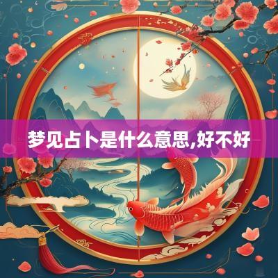 梦见占卜是什么意思,好不好