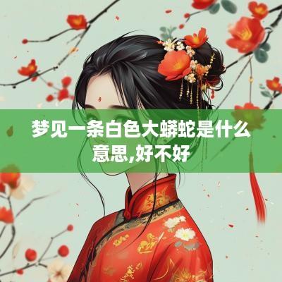梦见一条白色大蟒蛇是什么意思,好不好