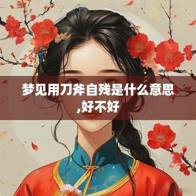 梦见用刀斧自残是什么意思,好不好
