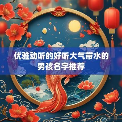 优雅动听的好听大气带水的男孩名字推荐