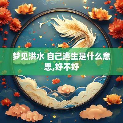 梦见洪水 自己逃生是什么意思,好不好