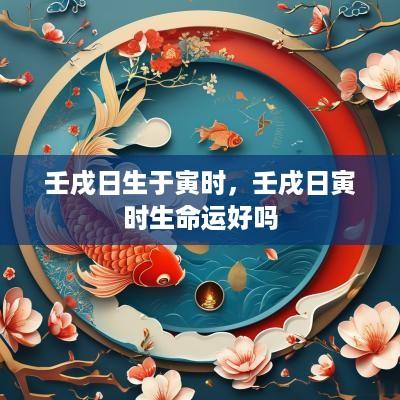 壬戌日生于寅时，壬戌日寅时生命运好吗