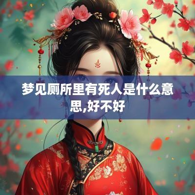 梦见厕所里有死人是什么意思,好不好