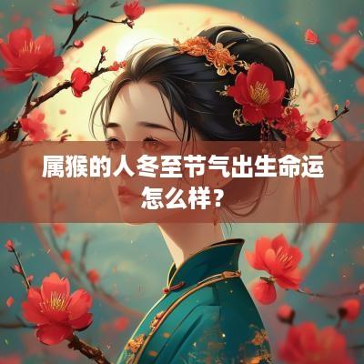 属猴的人冬至节气出生命运怎么样？