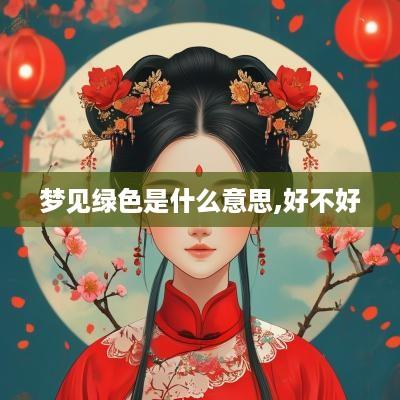 梦见绿色是什么意思,好不好