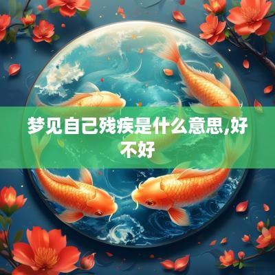 梦见自己残疾是什么意思,好不好