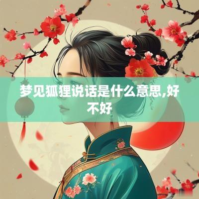 梦见狐狸说话是什么意思,好不好