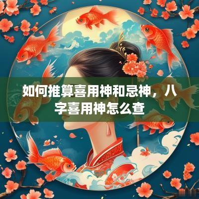 如何推算喜用神和忌神，八字喜用神怎么查