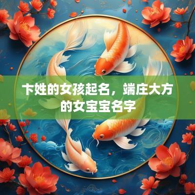 卞姓的女孩起名，端庄大方的女宝宝名字