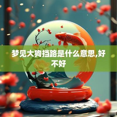梦见大狗挡路是什么意思,好不好