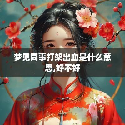 梦见同事打架出血是什么意思,好不好