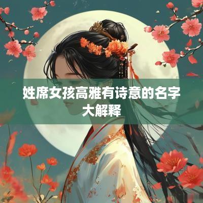 姓席女孩高雅有诗意的名字大解释