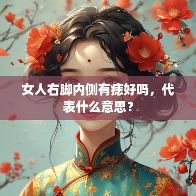 女人右脚内侧有痣好吗，代表什么意思？