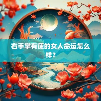 右手掌有痣的女人命运怎么样？