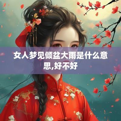 女人梦见倾盆大雨是什么意思,好不好
