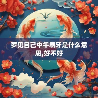 梦见自己中午刷牙是什么意思,好不好