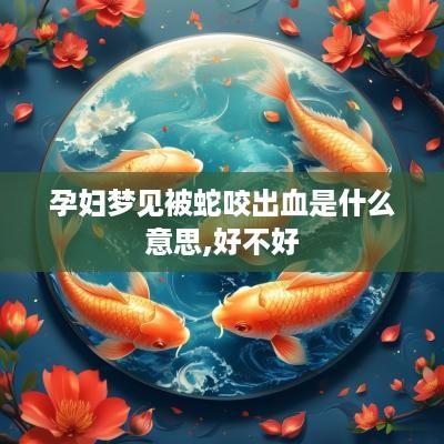 孕妇梦见被蛇咬出血是什么意思,好不好