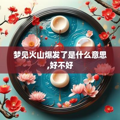 梦见火山爆发了是什么意思,好不好